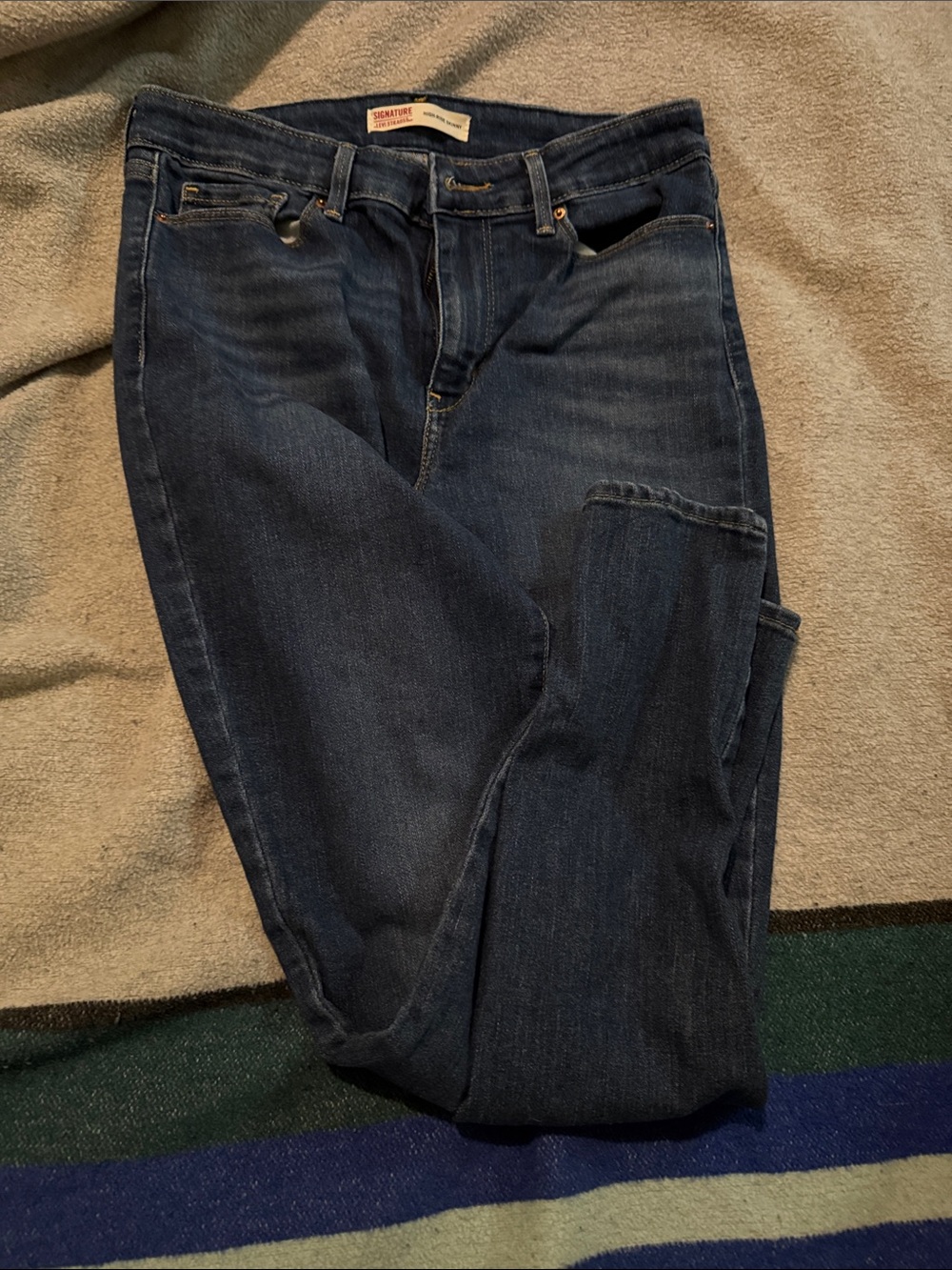 Levi’s Dark Wash Skinny Jeans - Dark Blue
